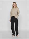 VIHEFNA STITCH DETAIL KNIT TOP/R/2 natural melange