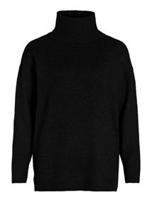 VIHINNA L/S ROLLNECK KNIT TOP/SU black