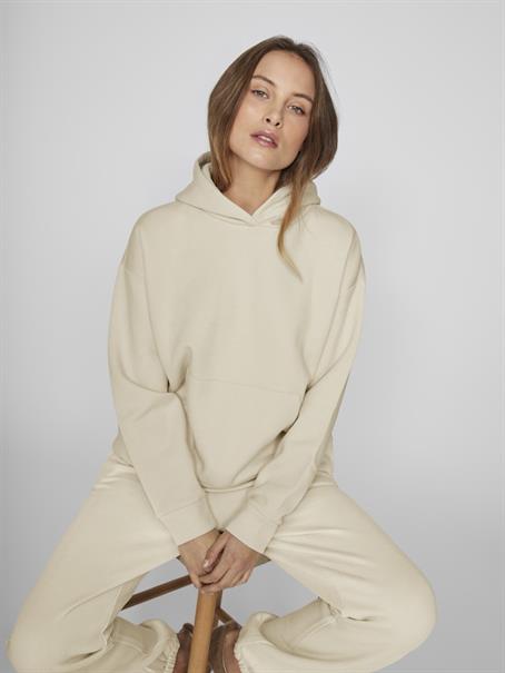 VIHURIS L/S LOOSE SWEAT HOODIE/PB birch