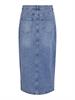 VIJAF HW MIDI DENIM SKIRT-NOOS medium blue denim