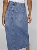 VIJAF HW MIDI DENIM SKIRT-NOOS medium blue denim