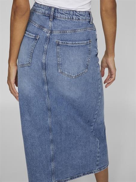 VIJAF HW MIDI DENIM SKIRT-NOOS medium blue denim