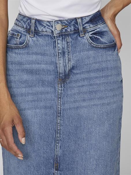 VIJAF HW MIDI DENIM SKIRT-NOOS medium blue denim