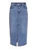 VIJAF HW MIDI DENIM SKIRT-NOOS medium blue denim