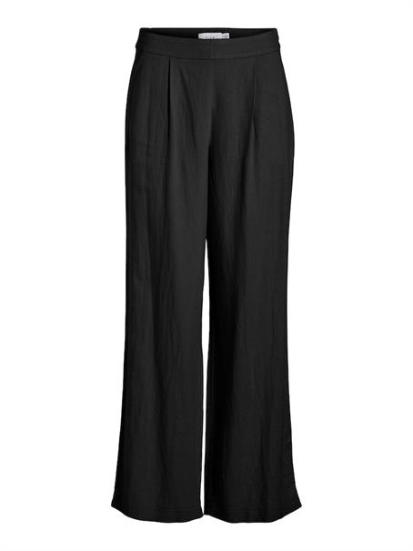 VIJOLANDA HW LINEN BLEND PANTS - NOOS black beauty