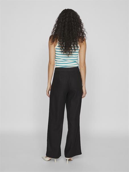 VIJOLANDA HW LINEN BLEND PANTS - NOOS black beauty