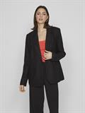 VIJOLANDA L/S LINEN BLEND BLAZER - NOOS black beauty