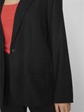 VIJOLANDA L/S LINEN BLEND BLAZER - NOOS black beauty