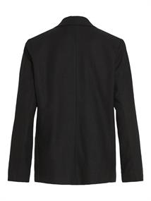 VIJOLANDA L/S LINEN BLEND BLAZER - NOOS black beauty