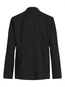 VIJOLANDA L/S LINEN BLEND BLAZER - NOOS black beauty