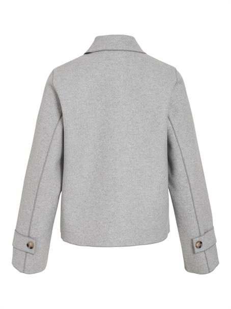 VIJUICE L/S SHORT JACKET - NOOS light grey melange