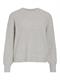VIKACHEL O-NECK L/S KNIT TOP/R/1 light grey melange