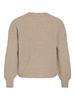 VIKACHEL O-NECK L/S KNIT TOP/R/1 natural melange