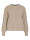 VIKACHEL O-NECK L/S KNIT TOP/R/1 natural melange
