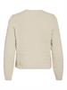 VIKALI L/S O-NECK KNIT BUTTON CARDIGAN birch