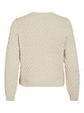 VIKALI L/S O-NECK KNIT BUTTON CARDIGAN birch