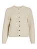 VIKALI L/S O-NECK KNIT BUTTON CARDIGAN birch