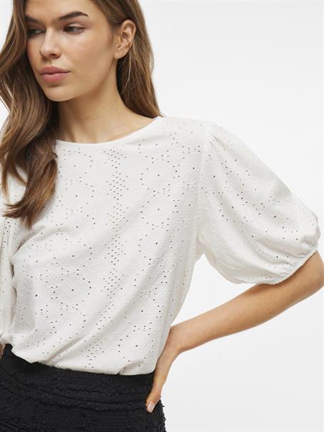 VIKALLY O-NECK 2/4 TOP - NOOS optical snow