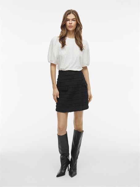 VIKALLY O-NECK 2/4 TOP - NOOS optical snow