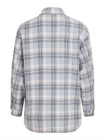 VIKIKI L/S SHACKET cashmere blue