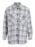 VIKIKI L/S SHACKET cashmere blue
