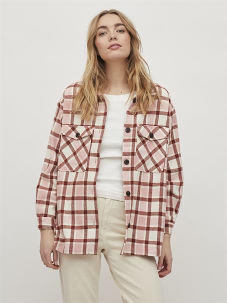 VIKIKI L/S SHACKET cloud dancer