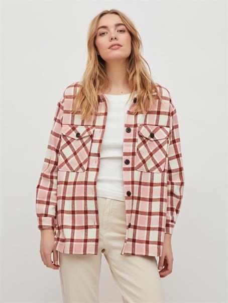 VIKIKI L/S SHACKET cloud dancer
