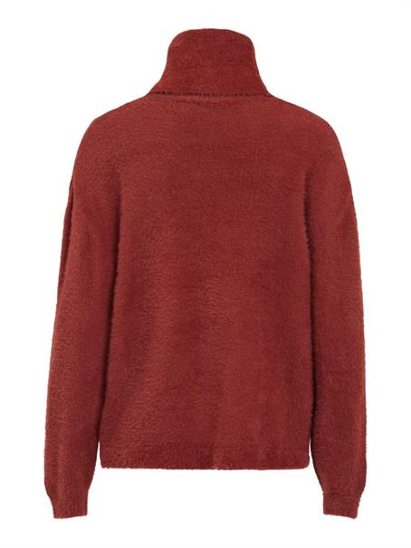 VILAJULI ROLLNECK L/S KNIT - NOOS fired brick