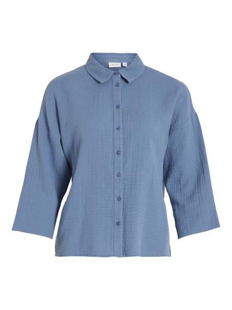 VILANIA BUTTON 3/4 SHIRT - NOOS coronet blue