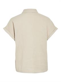 VILANIA S/S SHIRT feather gray