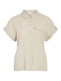 VILANIA S/S SHIRT feather gray