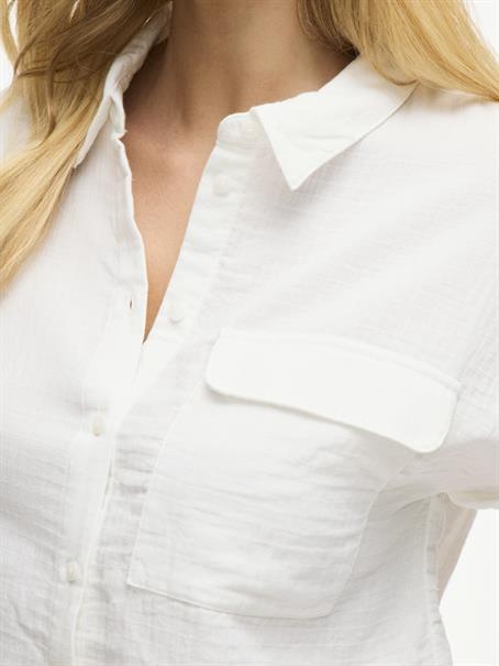 VILANIA S/S SHIRT snow white