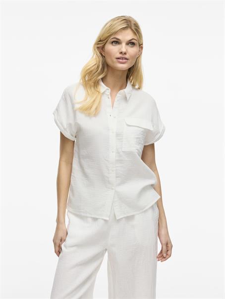 VILANIA S/S SHIRT snow white
