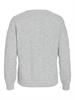VILASSIA O-NECK L/S CABEL KNIT TOP -NOOS light grey melange