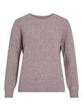 VILASSIA O-NECK L/S CABEL KNIT TOP -NOOS toadstool