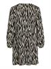 VILAYA LULA V-NECK L/S DRESS/SU/LC black