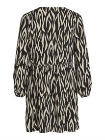 VILAYA LULA V-NECK L/S DRESS/SU/LC black