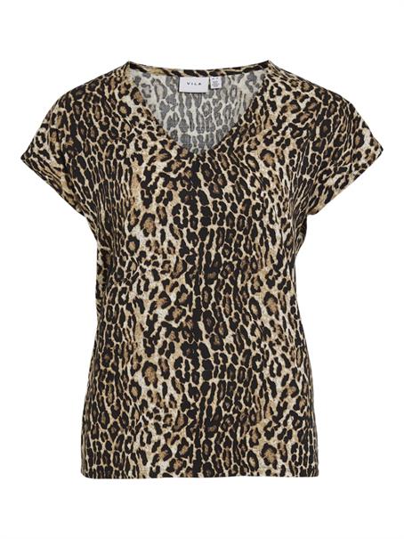 VILAYA S/S V-NECK TOP black