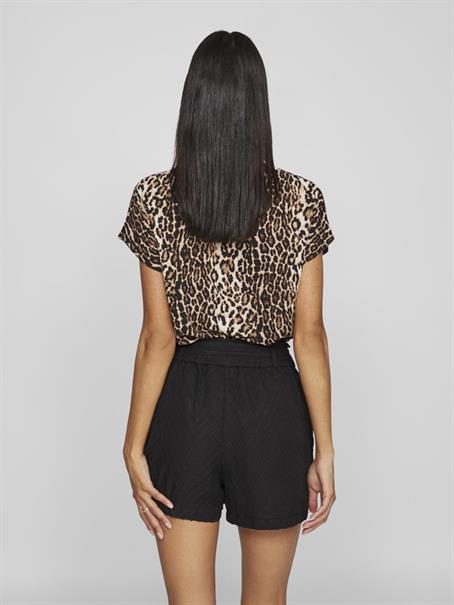 VILAYA S/S V-NECK TOP black