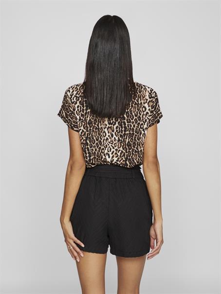 VILAYA S/S V-NECK TOP black