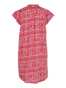 VILEDA KIRA V-NECK S/S SHORT DRESS/SU/F pink yarrow