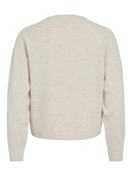 VILIGA L/S O-NECK KNIT CARDIGAN birch
