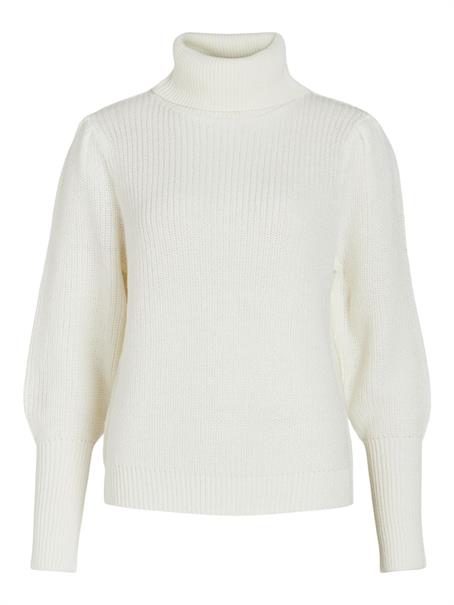 VILOU NEW ROLLNECK L/S KNIT TOP - NOOS white alyssum