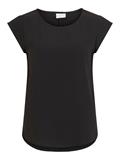 VILOVIE CAPSLEEVE TOP/SU - NOOS black