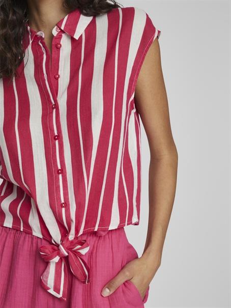 VILULLY S/L TIE TOP pink yarrow