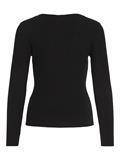 VIMAXINIA L/S SQUARE-NECK KNIT TOP black