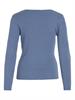 VIMAXINIA L/S SQUARE-NECK KNIT TOP coronet blue