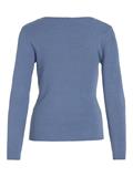 VIMAXINIA L/S SQUARE-NECK KNIT TOP coronet blue