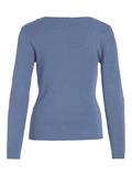 VIMAXINIA L/S SQUARE-NECK KNIT TOP coronet blue