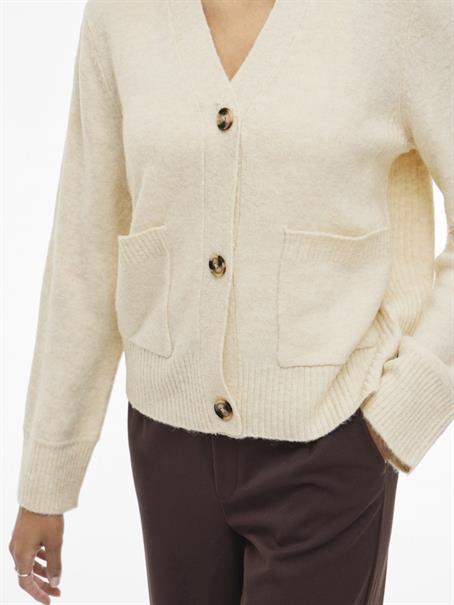 VIMIRAZ V-NECK L/S KNIT CARDIGAN/PB birch